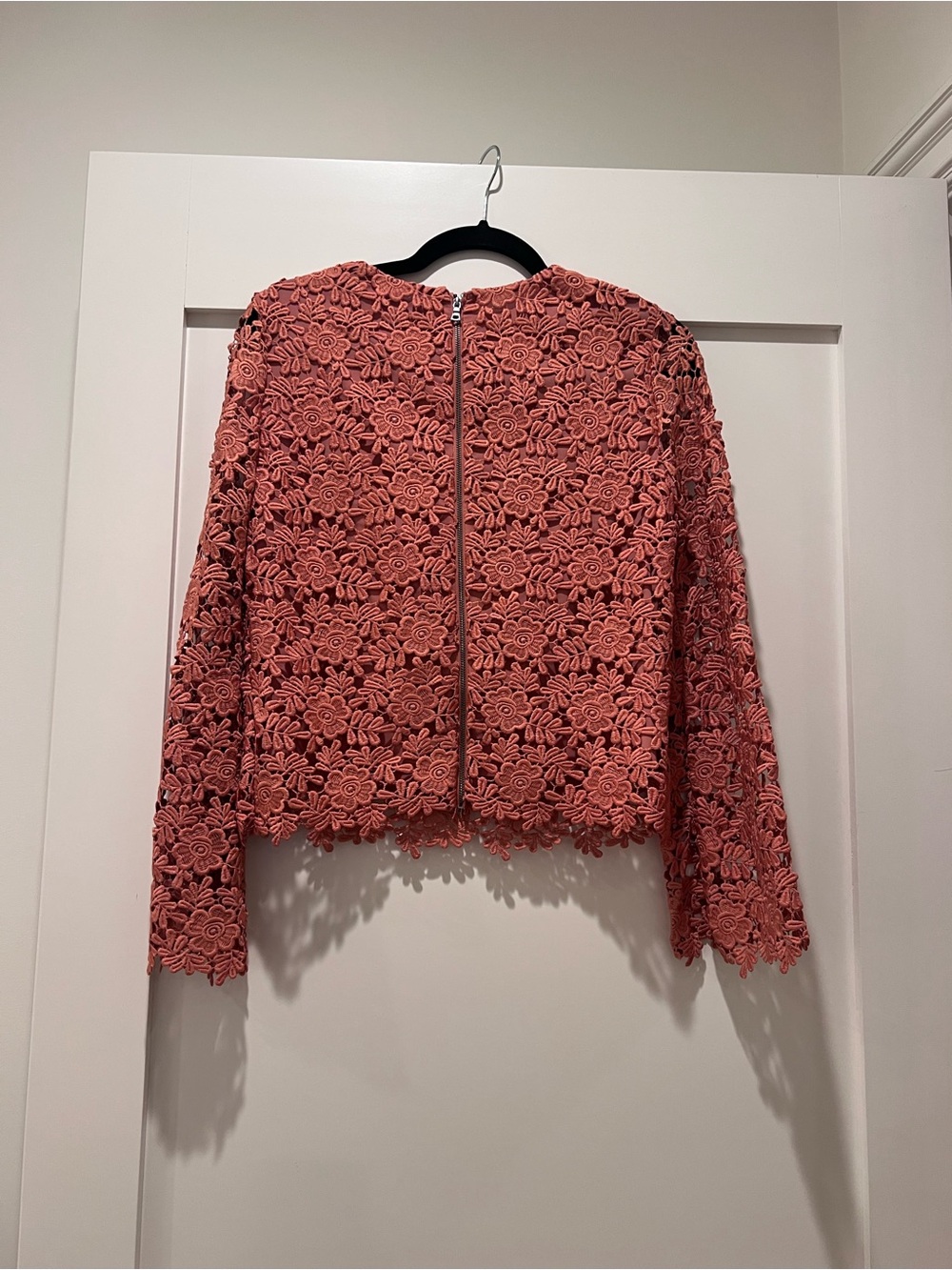 Alice and Olivia Pasha Chic Feminine Floral Embroidered Eyelet - Picture 5 of 7